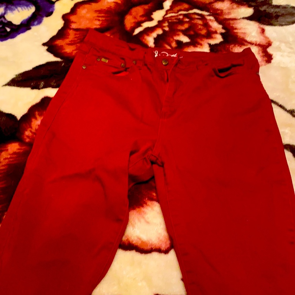 Red Skinny Jeans with stretch